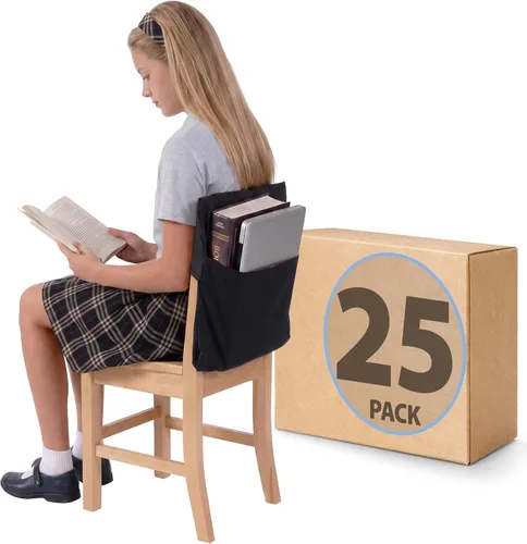 Miniatura 13 de Seat Sack Bolsillo de Almacenamiento Grande para Silla de 17", Azul - Perfecto Organizador de Bolsillo Sobre la Silla para Sillas y Escritorios