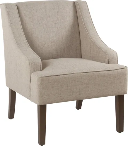 Miniatura 12 de HomePop Swoop - Silla de sala de estar con apoyabrazos, terciopelo gris