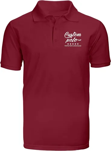Miniatura 7 de Camisas polo personalizadas para hombres y mujeres, camisas personalizadas con cuello, diseña tus propias camisas