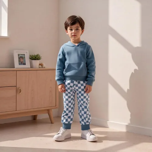 Miniatura 153 de Conjunto de ropa de otoño e invierno para bebé y niño, sudadera larga con capucha y pantalones para niños pequeños, 6, 12, 18, 24 meses, 2T