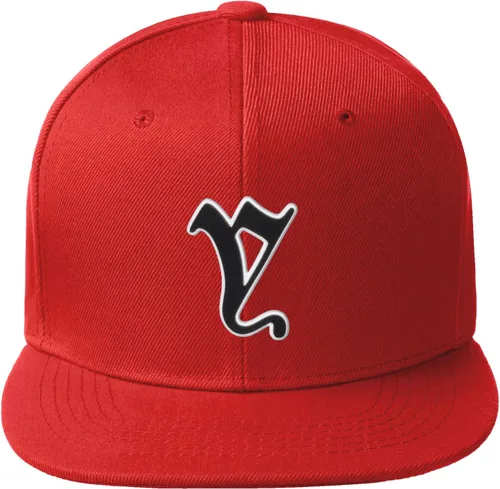 Miniatura 834 de Daxton Gorra clásica con visera de billete plano con letras del alfabeto inglés antiguo de la A a la Z