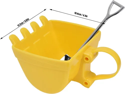 Miniatura 5 de Pilipane Taza de café excavadora, taza de cubo de excavadora de 11.2 fl oz, taza de café con diseño de excavadora con cuchara de pala, taza de café