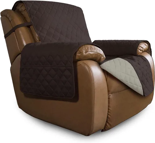 Miniatura 331 de Easy-Going - Funda para sofá, futón y sillón sin reposabrazos, reversible, resistente al agua, para mascotas y niños (azul oscuro/azul claro)