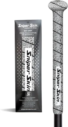 Miniatura 7 de SNIPER SKIN Agarre de bate de béisbol y sóftbol Envoltura de agarre de bate de repuesto Fácil instalación Duradero Impermeable Adherente