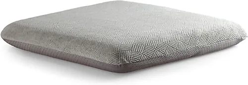 Sigmat Cojín reclinable para personas mayores con espuma viscoelástica de 20 x 20 x 3 pulgadas, cojín de asiento cuadrado grande para silla Gris