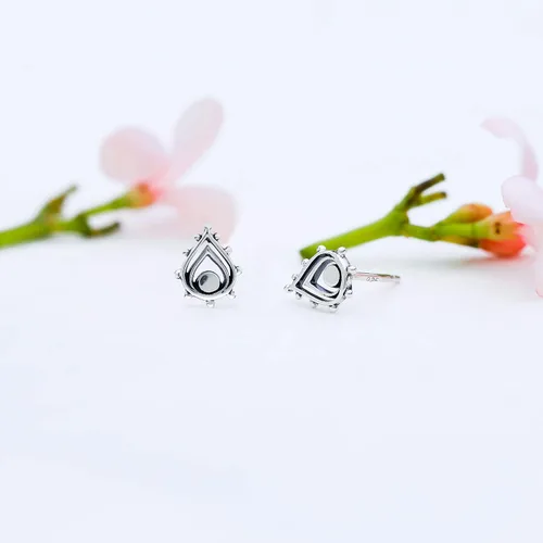 Miniatura 4 de Boma Pendientes de plata de ley balinesa tribal boho con forma de lágrima, Metal, No es una piedra preciosa