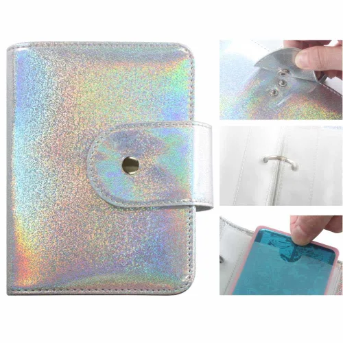 Miniatura 3 de DRDS 20 ranuras para arte de uñas, soporte para placa de estampación, bolsas de almacenamiento, cajas de almacenamiento de arco iris, prácticas