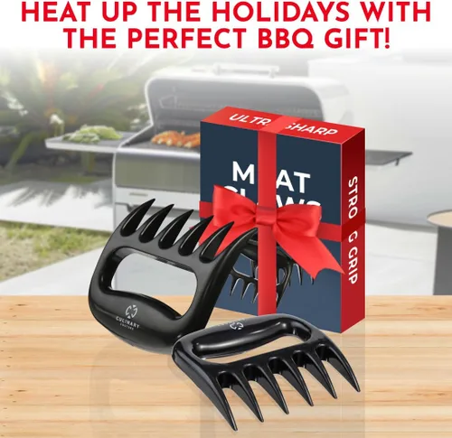 Miniatura 7 de Pinzas de carne para desmenuzar carne de cerdo (2 unidades). Herramientas de parrila para agarrar la carne. Utensillos resistentes al calor ideales