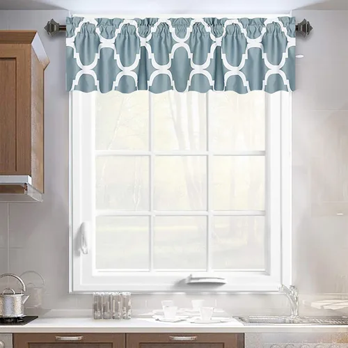 Miniatura 18 de Melodieux - Cortinas de bolsillo de moda marroquí para cocina, cafetería o baño, pequeñas ventanas