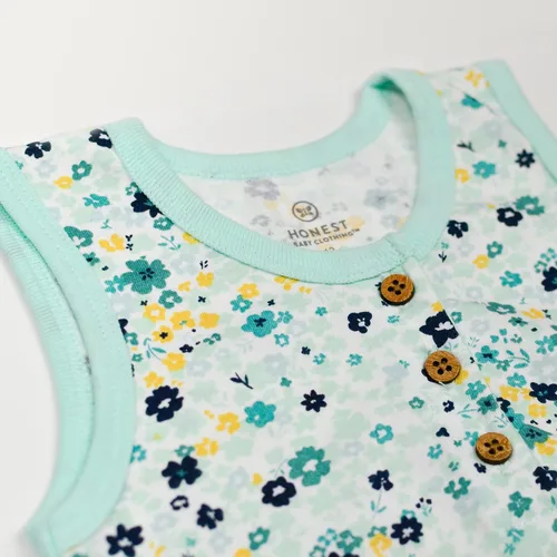 Miniatura 3 de HonestBaby Multipack Short Romper Sets and Dresses 100% Organic Cotton for Infant Baby, Toddler Boys, Girls, Unisex (LEGACY)