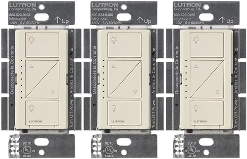 Miniatura 32 de Lutron Caseta - Interruptor de atenuación inteligente original (requiere Lutron Smart Hub), para luces LED, 150 vatios, un solo polo/3 vías, no Negro