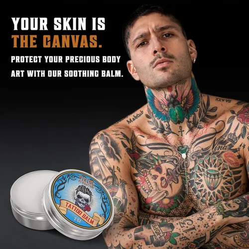 Miniatura 4 de Viking Revolution Bálsamo para el cuidado del tatuaje para antes, durante y después del tatuaje, crema hidratante natural para el cuidado posterior