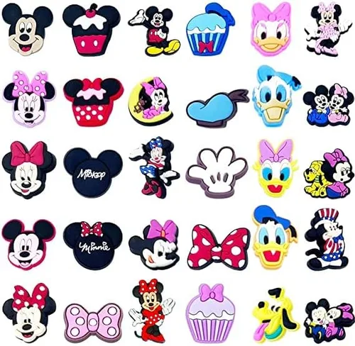 Miniatura 4 de VGOTHE 100 piezas diferentes de dijes para zapatos accesorios de decoración para niñas niños adolescentes niños fiesta de cumpleaños Cloruro