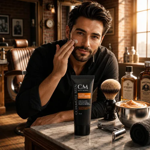 Miniatura 6 de Hidratante facial para hombre, antienvejecimiento, para después del afeitado, crema facial y loción para después del afeitado con argán, karité