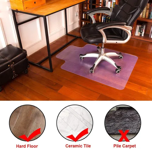 Miniatura 2 de Tapete para silla de oficina, tapete para silla para suelo de madera dura, protectores de suelo para sillas, alfombrillas de plástico para suelos
