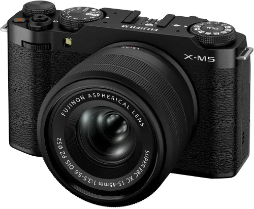 Miniatura 7 de Fujifilm X-M5 - Cámara digital sin espejo con Fuji XC 0.591-1.772 in f/3.5-5.6 OIS PZ, kit de lente OIS PZ, paquete negro con tarjeta de memoria