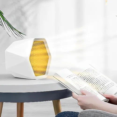Miniatura 7 de Calentador de espacio pequeño para oficina, calentador portátil de calentamiento rápido para interiores, mini calentadores eléctricos de escritorio