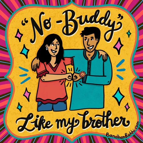Miniatura 5 de Juego de regalo de Rakhi para hermano y bhabhi Incluye hermoso rakhi para Bhai y Lumba Rakhi para Bhabhi, Roli Chawal, imán y chocolate Envía