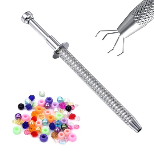 Miniatura 6 de DJCIW Alicates de gran resistencia para abrir anillos de calibre grande, herramienta versátil para perforación de joyas, cuentas cautivas, segmento