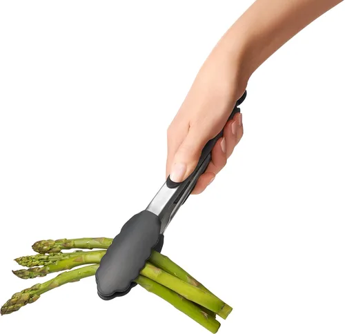 Miniatura 6 de OXO – Pinzas con buen mango con extremo de silicona, Negro