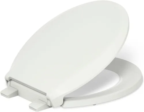 Miniatura 48 de KOHLER 4636-RL-0 Cachet ReadyLatch - Asiento de inodoro alargado con cierre lento, asiento de inodoro de cierre suave con tapa silenciosa, topes