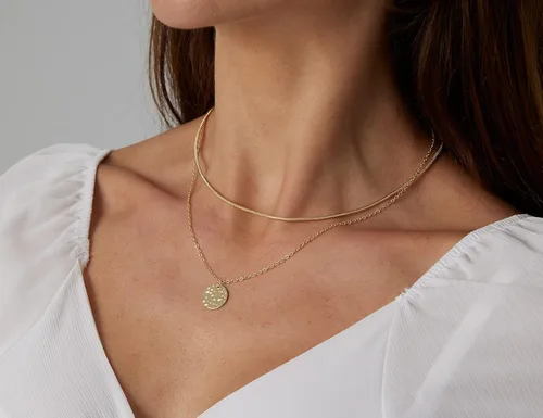 Miniatura 37 de Collares en capas para mujer, chapados en plata, delicada cuerda torcida de serpiente, delicado collar en capas, gargantilla de diferentes