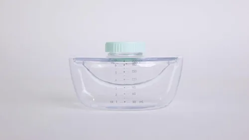 Miniatura 4 de Zomee Botella de colección a prueba de fugas, 7 onzas, para extractor de leche portátil Zomee Fit para madres lactantes y lactantes, contenedor