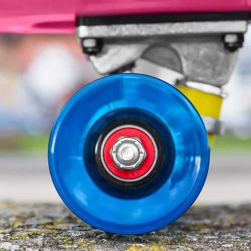 Miniatura 4 de VICI - Patinetas Cruiser de 27 pulgadas, color rosa y azul vibrante, monopatín fuerte y ligero, perfecto para niños, adolescentes y adultos, opción
