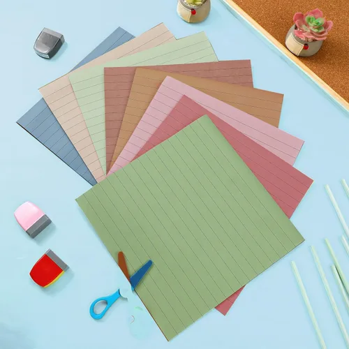Miniatura 5 de Qeeenar 8 blocs de notas adhesivas grandes 11 x 11 pulgadas con líneas, notas adhesivas jumbo de gran tamaño para pared, memo cuadrado de gran