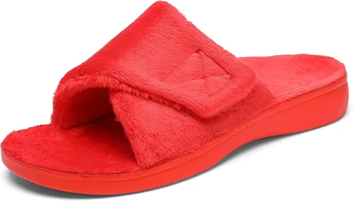 Miniatura 3 de SOLLBEAM Pantuflas peludas con soporte de arco para mujer, sandalias ortopédicas para el talón