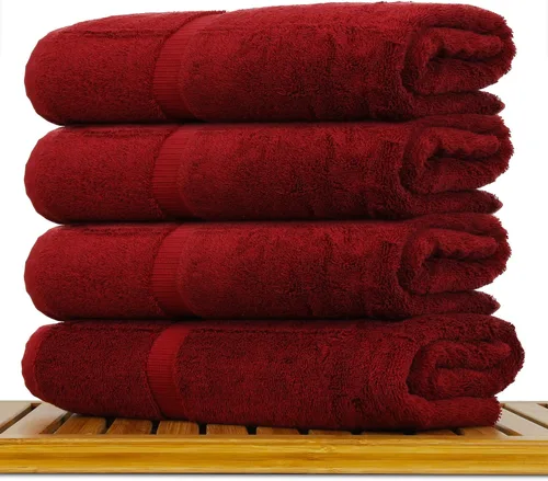 Miniatura 56 de Colección de calidad de hotel y spa, altamente absorbente y de secado rápido, 100% algodón turco, 750+ GSM, toallas ecológicas, toallas con borde
