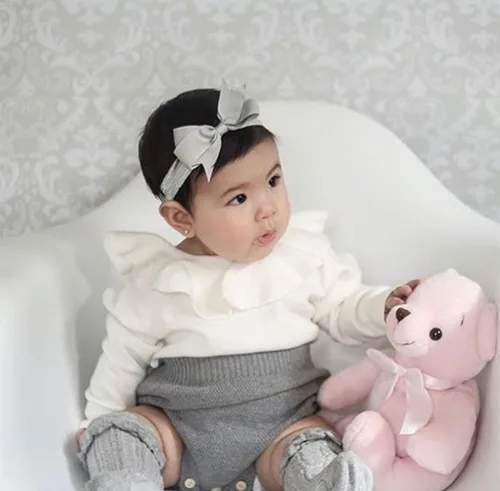 Miniatura 27 de ZAXARRA Suéter de bebé niña mameluco suéter de punto bordado flor sudadera mameluco ropa de otoño infantil