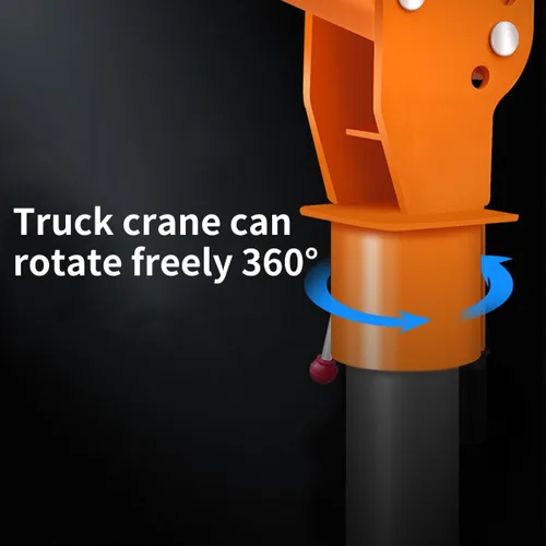 Miniatura 4 de RUGCEL WINCH Nueva grúa plegable montada en camioneta de 1100 lb, con cabrestante eléctrico de 3500 lb 12V, grúas de pluma para camioneta