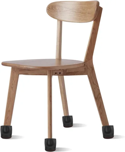 Miniatura 8 de Angoily Fundas para patas de silla, 10 unidades, tapones para ruedas de cama, tapones de rueda para muebles rodantes, protector de piso de madera