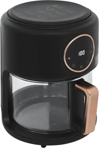 Miniatura 2 de Freidora de aire, 3.81 cuartos de galón, 1200 W, freidora de aire visible de 360°, temperatura ajustable, 176℉-392℉, 8 modos preestablecidos