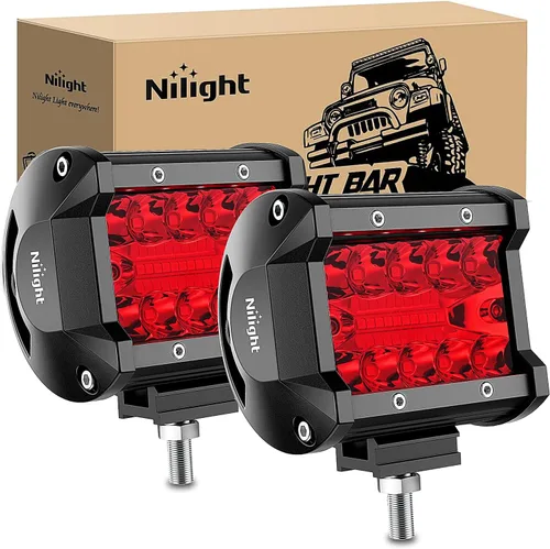 Miniatura 19 de Nilight - Luces LED marinas combinadas de punto de inundación de 4 pulgadas, 2 unidades, luces de navegación, iluminación de cubierta de pontón