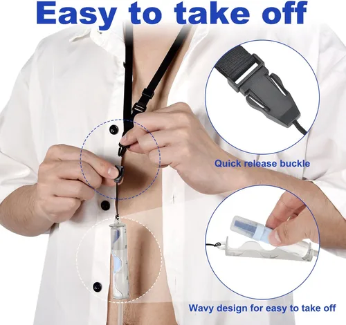Miniatura 3 de Soporte de catéter de diálisis peritoneal para Baxter con cordones ajustables para catéter PD y accesorios de diálisis peritoneal para protección
