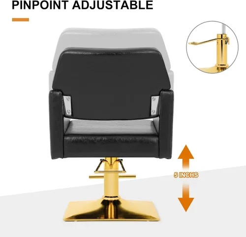 Miniatura 5 de Artist hand Silla de peluquería, silla hidráulica de peluquería, silla de peluquería giratoria de 360 grados, equipo de salón de belleza