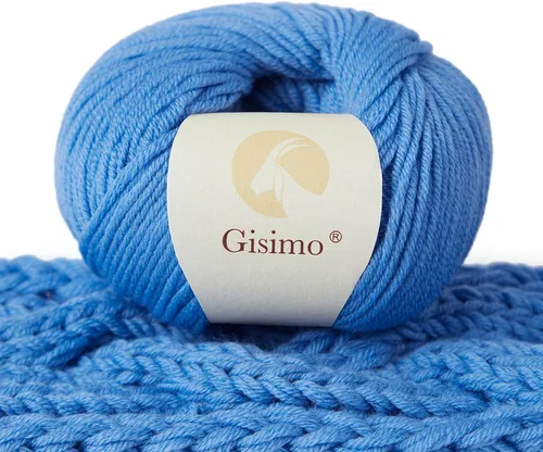Miniatura 34 de 100% lana merino para tejer y ganchillo, hilo lujoso y suave de 6 cabos para tejer y crochet a mano, 1.76 oz/50 g, 127 yardas/116 metros