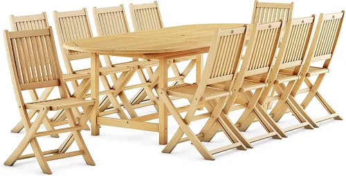 Miniatura 9 de Amazonia Teak Budapest - Juego de comedor rectangular de teca (7 piezas)