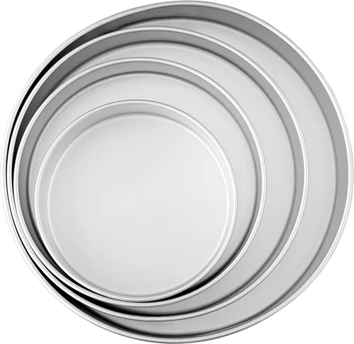 Miniatura 16 de Wilton Juego de moldes redondos de aluminio, 4 piezas para pasteles en capas, duradero, calentamiento uniforme, resistente al óxido, utensilios