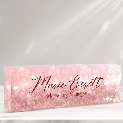Miniatura 17 de Placa de nombre personalizada para escritorio, placa de nombre de escritorio de acrílico personalizada, regalos de agradecimiento a los empleados
