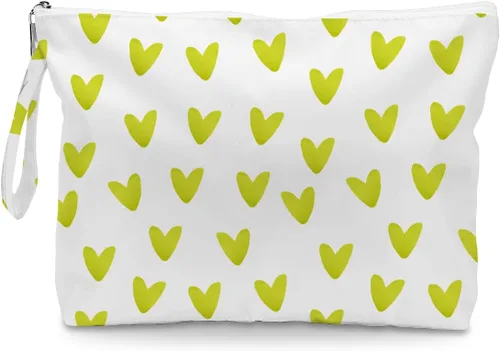 Miniatura 13 de Fokongna Bolsa húmeda de corazón de amor, bolsa de maquillaje de viaje, impermeable, gran capacidad para mujeres, niñas, mamá, hermana, amigos