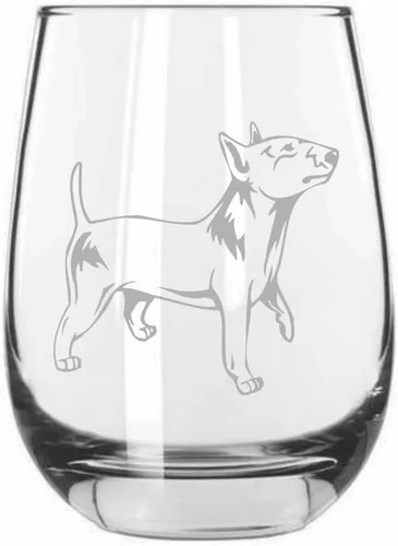 Miniatura 337 de Sakhalin Husky Dog - Copa de vino grabada personalizada de 15.25 onzas sin tallo