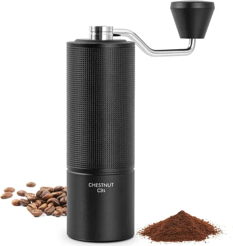 Miniatura 14 de TIMEMORE Castaña C2S Molinillo de Café Manual de Acero Inoxidable S2C Molinillo de Café Rebaba Cónica, Capacidad 25g Molinillo de Café Manual