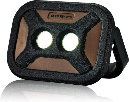 Miniatura 8 de Spec Ops Tools - Luz de trabajo LED recargable para construcción y uso en el lugar de trabajo, base impermeable y magnética con gancho y 3 modos