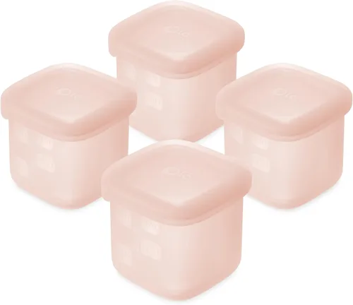 Miniatura 16 de Olababy Contenedores de Almacenamiento de Silicona Clear Sense 4 piezas para Alimentos de Bebé, Snacks, Fórmula, Puré, Salsa y Más Sin Plástico