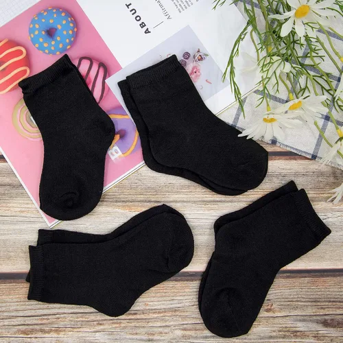 Miniatura 5 de Duufin 18 pares de calcetines de algodón de corte medio para niños