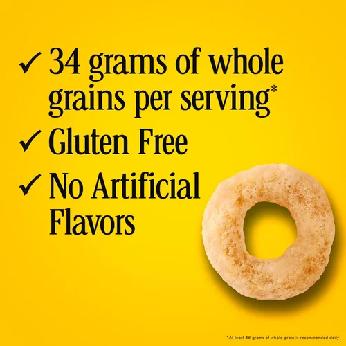 Miniatura 5 de Cheerios Cereal de desayuno sin gluten de avena integral, bolsa de 2.2 onzas (paquete de 5)