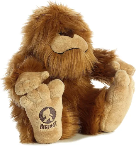 Miniatura 3 de Aurora® Fantasía Misteriosa Animal de Peluche Pie Grande - Compañero Mítico - Aventuras Imaginativas - Marrón 10 Pulgadas